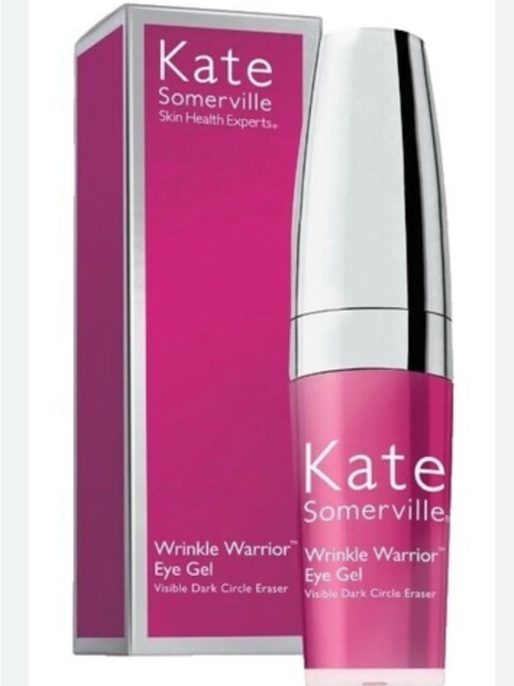 Kate Somerville Wrinkle Warrior Eye Gel - Hot Pink with Silver Cap
